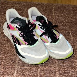 Reebok Women's Pink and Black Sneakers